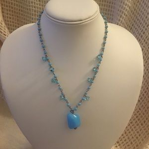 Blue Pendant Necklace